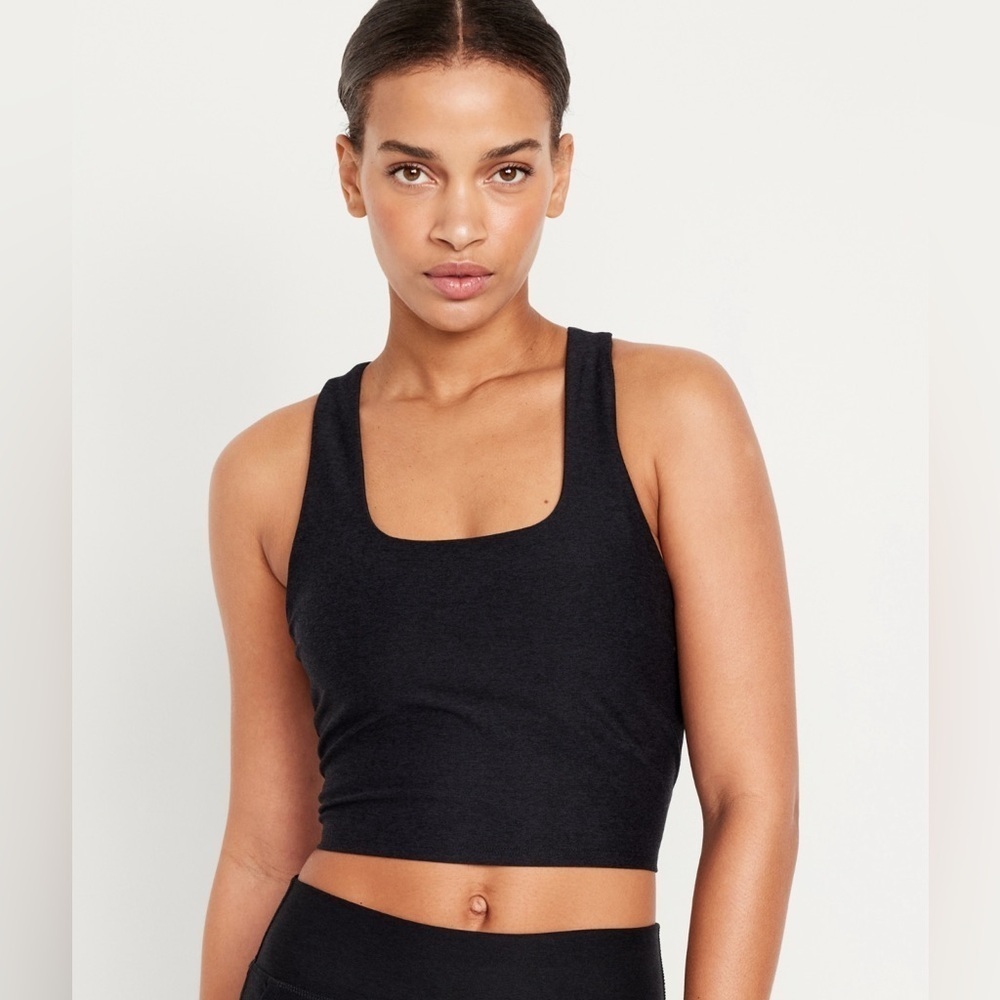 NWT! Black Jack Light Support CloudComfy Longline Sports Bra - Size Medium